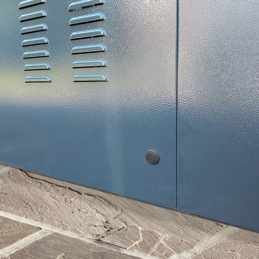 Asgard Centurion 5 x 14ft Double Door Grey High Security Bike Shed Image 4