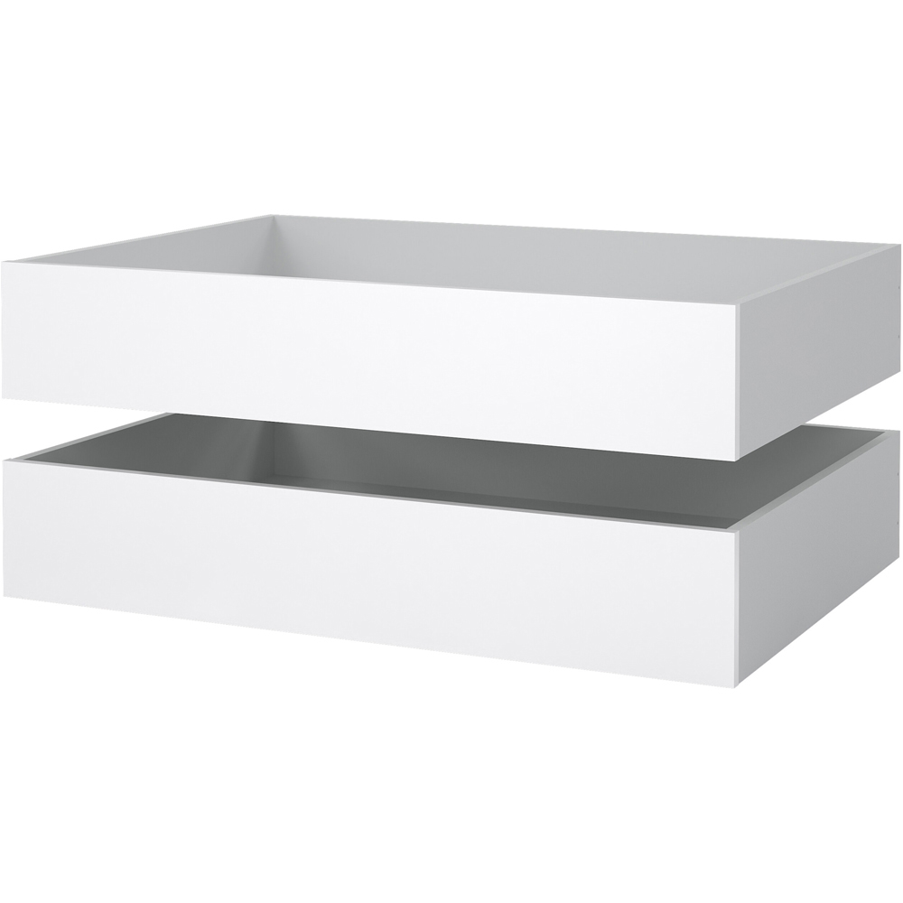 Florence White High Gloss Underbed Drawer Set of 2 Image 3