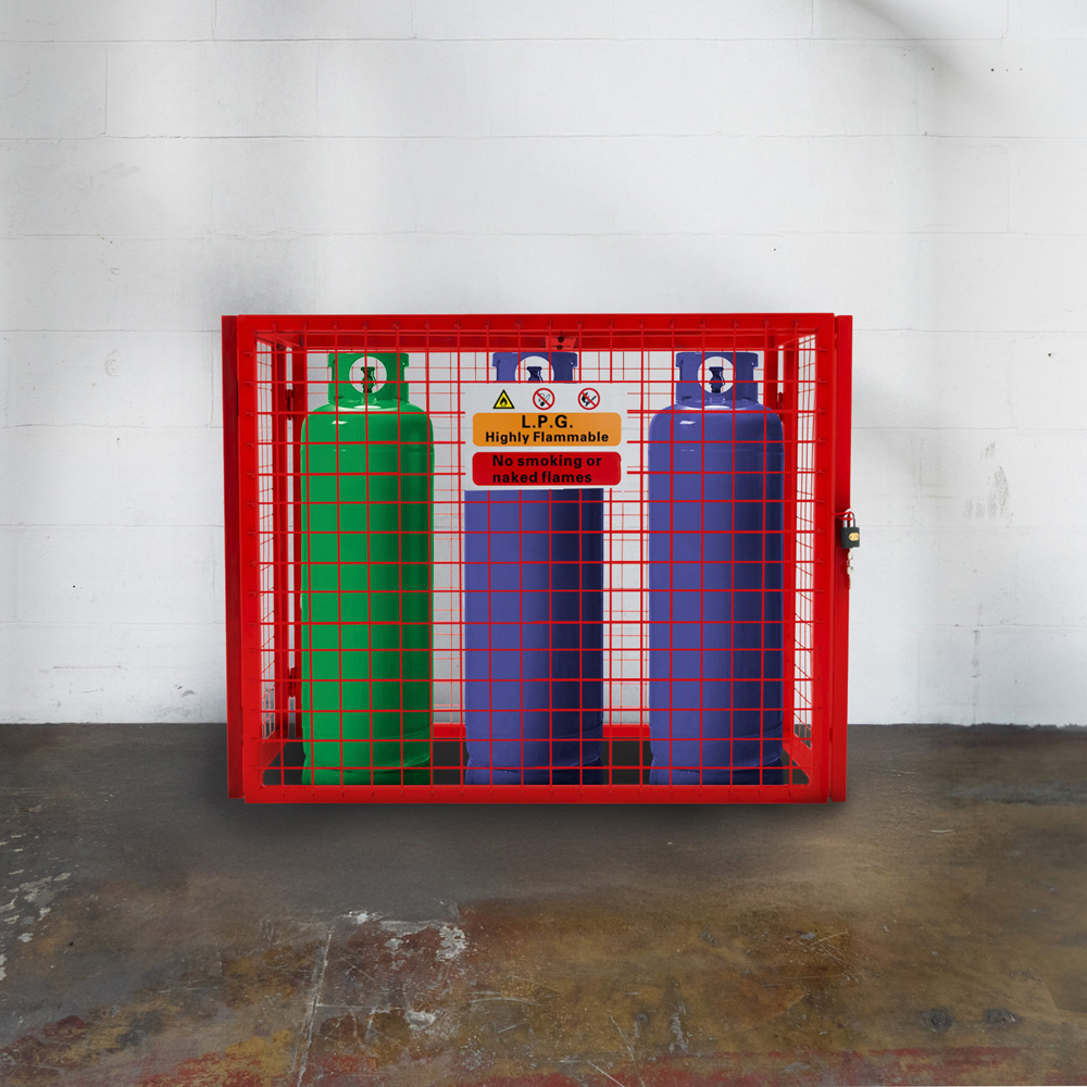 MonsterShop Red Gas Bottle Collapsible Mesh Cage 92 x 110cm Image 2