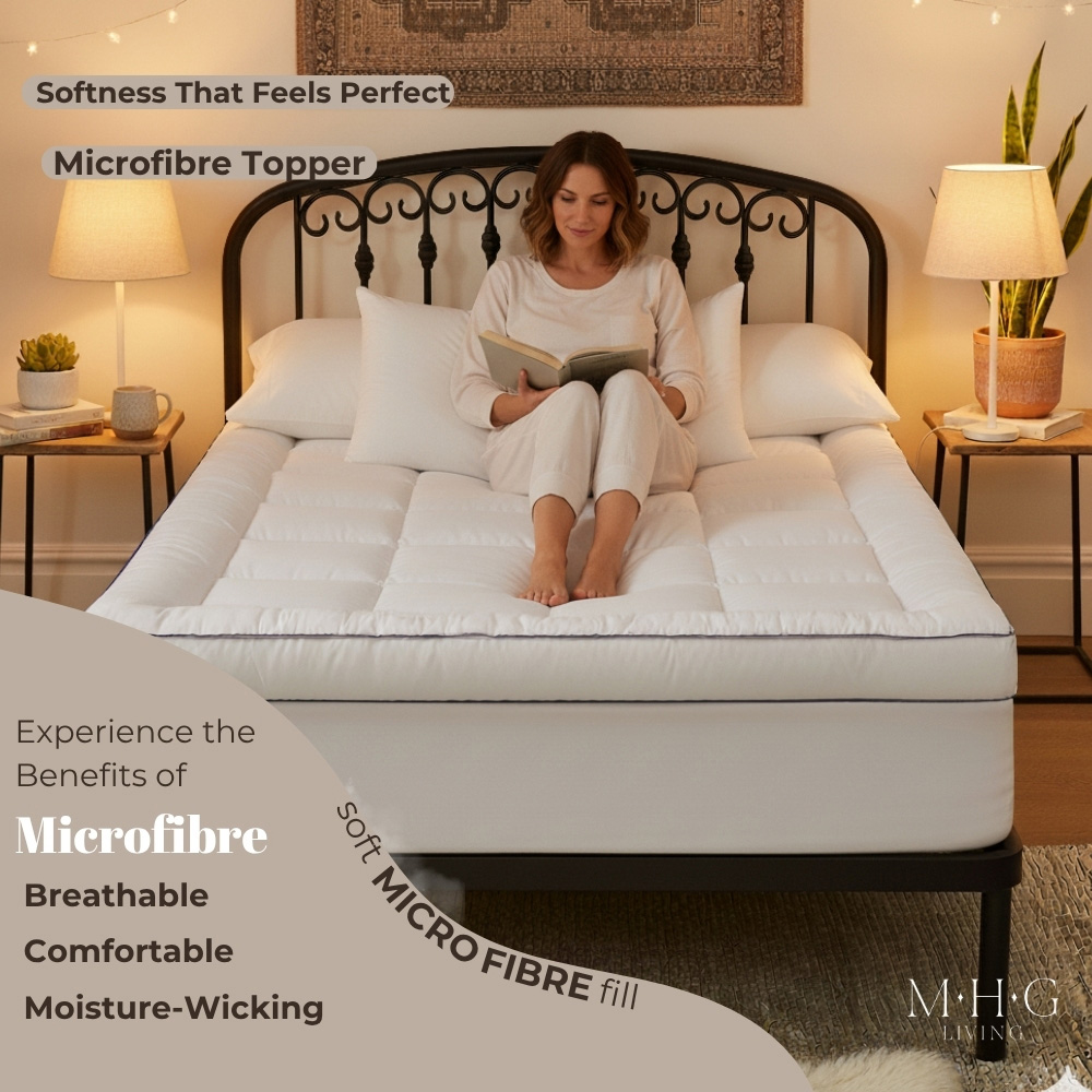 MHG Living Double Quilted Mattress Topper Image 3