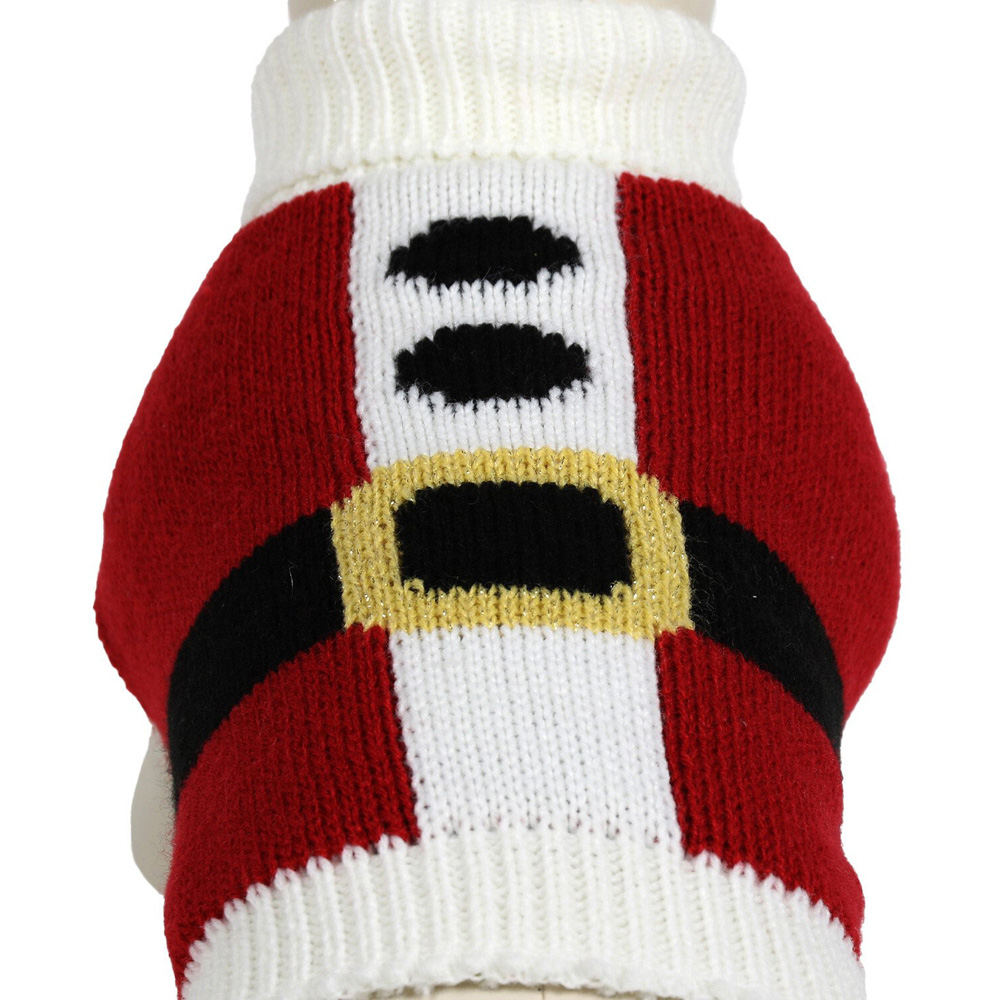 Santa Pet Jumper - Red / 40cm Image 4