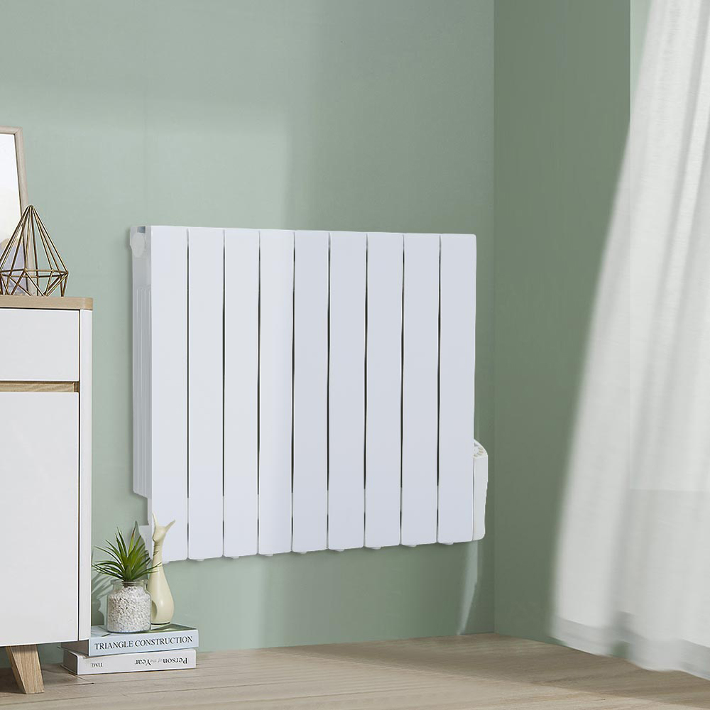 Living and Home White Electric Oil Filled Radiator Space Heater 1500W Image 8