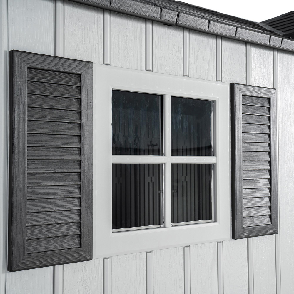 Lifetime Products 15 x 8ft Double Door Garden Storage Shed Image 3