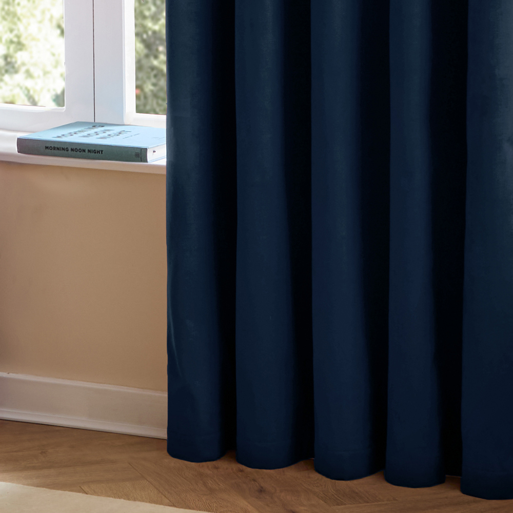 Furn The Ultimate Royal Velvet Fully Lined Eyelet Curtains 117 x 137cm Image 4