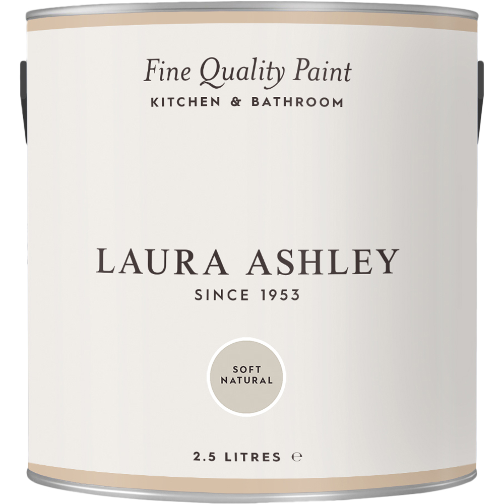 Laura Ashley Kitchen and Bathroom Soft Natural Emulsion Paint 2.5L Image 2