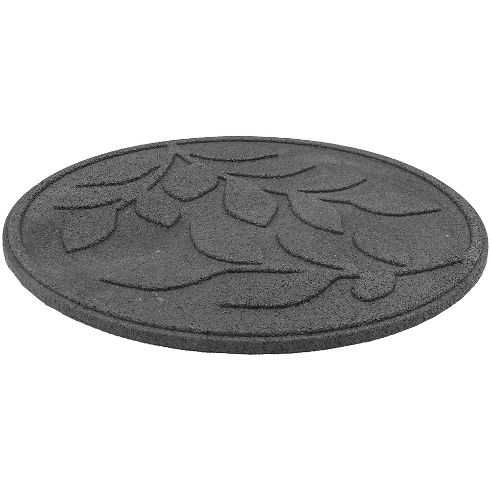 Nicoman Grey Leaves Reversible Garden Stepping Stone 46cm 4 Pack Image 3