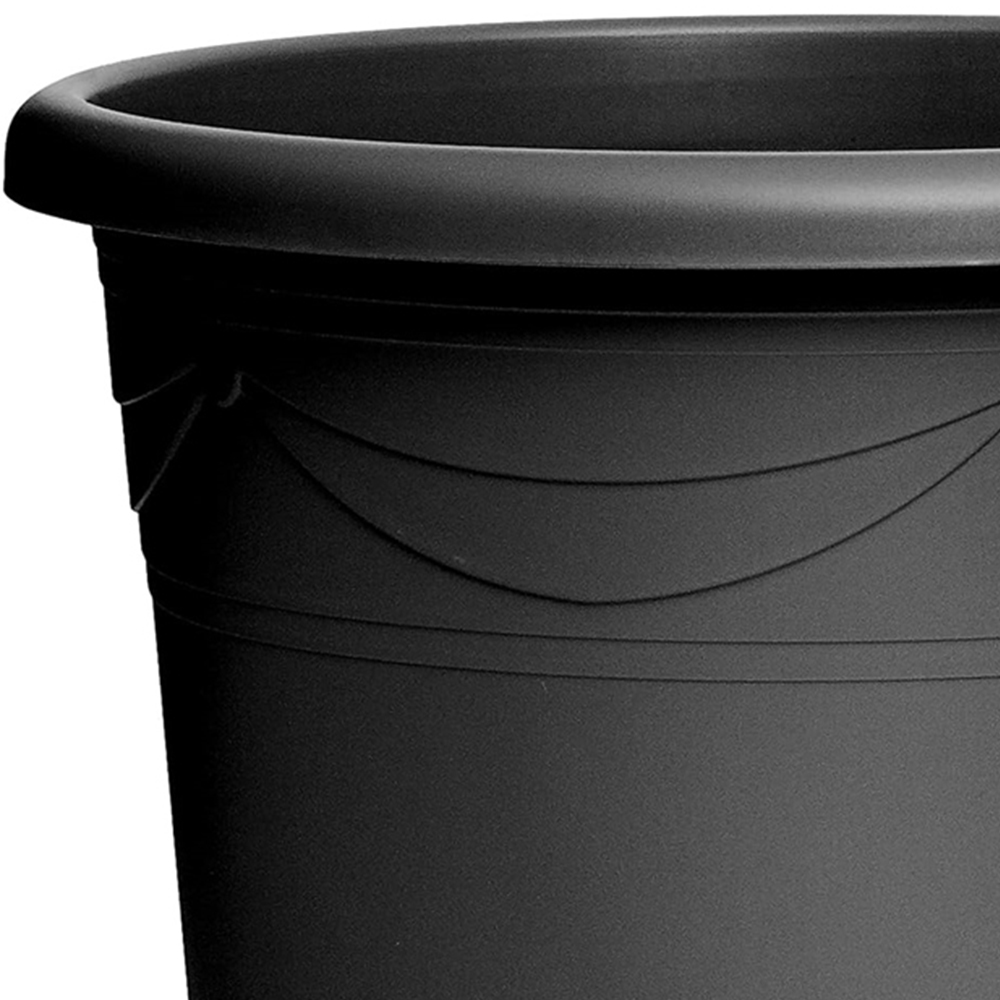 Garden Gear Sandra Graphite Grey Decorative Round Plant Pot 10L 2 Pack Image 3