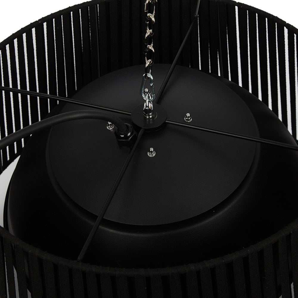 Jack Stonehouse Lunara Black Hanging Lampshade Style Halogen Patio Heater 1500W Image 3