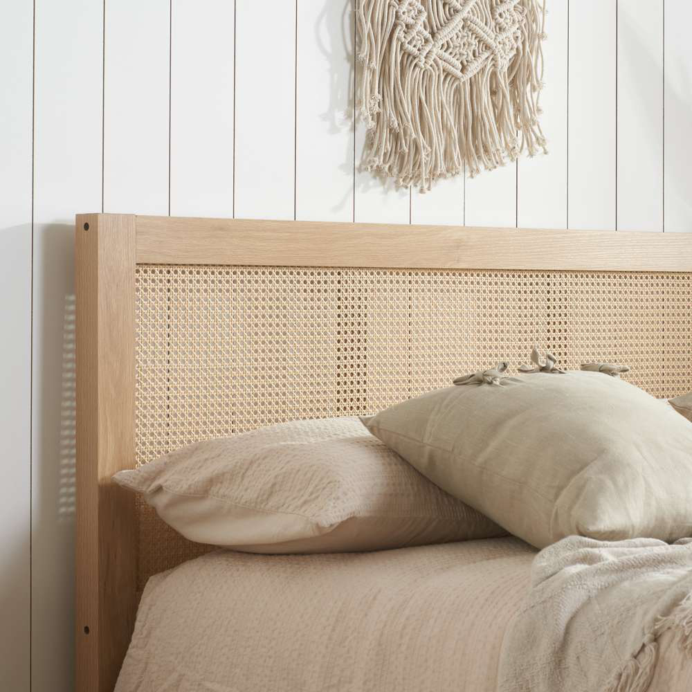Croxley Double Oak Rattan Ottoman Bed Image 7