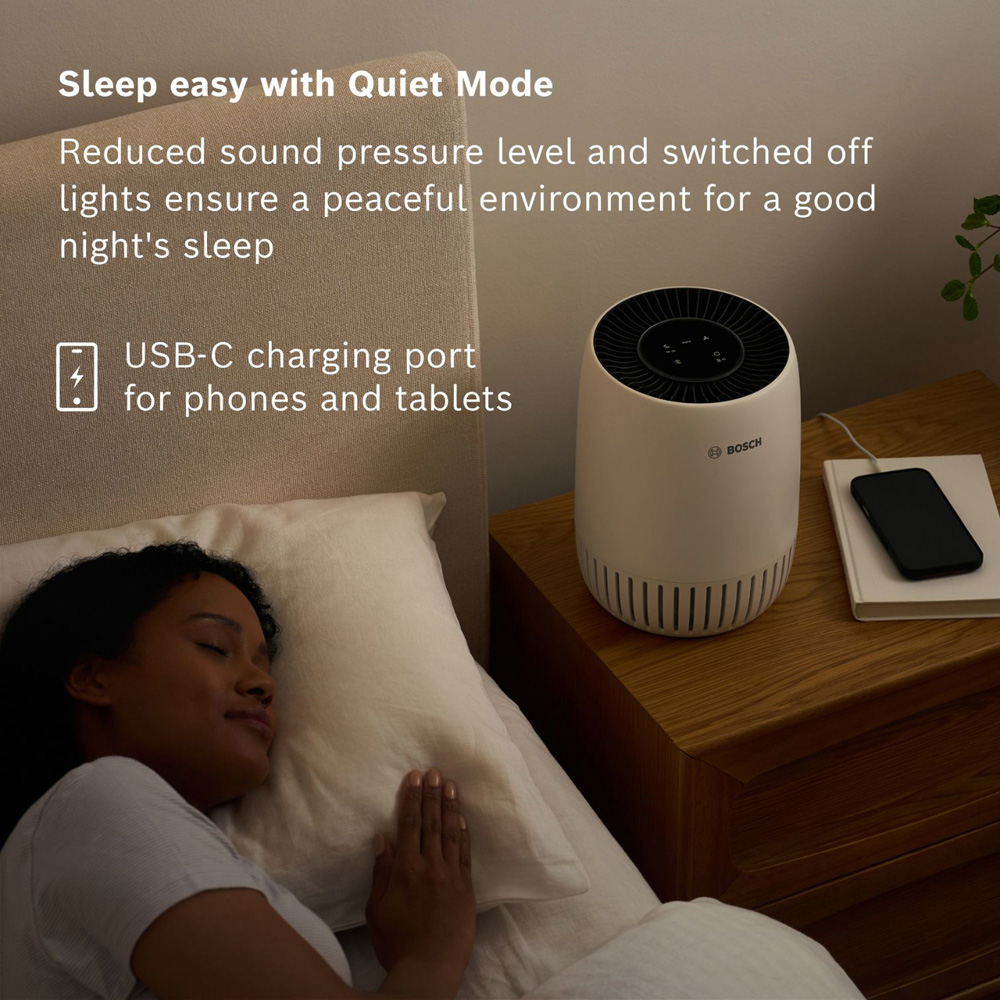 Bosch Air 1000 3-in-1 Black and White Compact Air Purifier Image 3