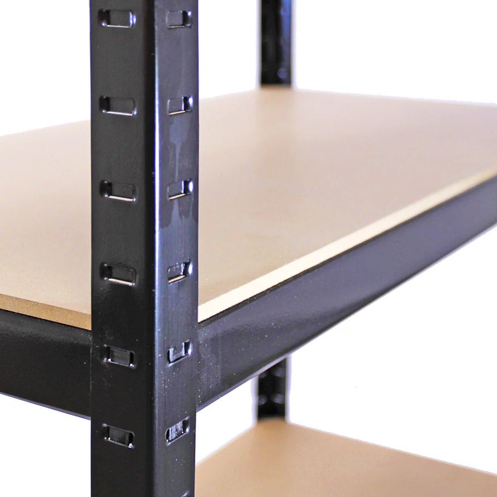 Monster Racking T-Rax Warehouse and Garage Black Metal Shelving 90cm 10 Pack Image 7