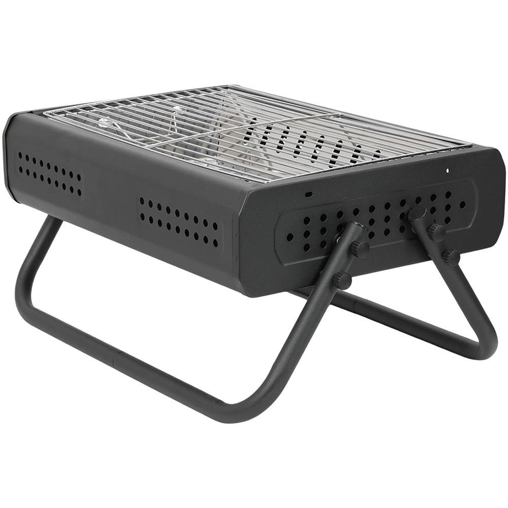 Living and Home Folding Charcoal Grill with Detachable Legs Image 1
