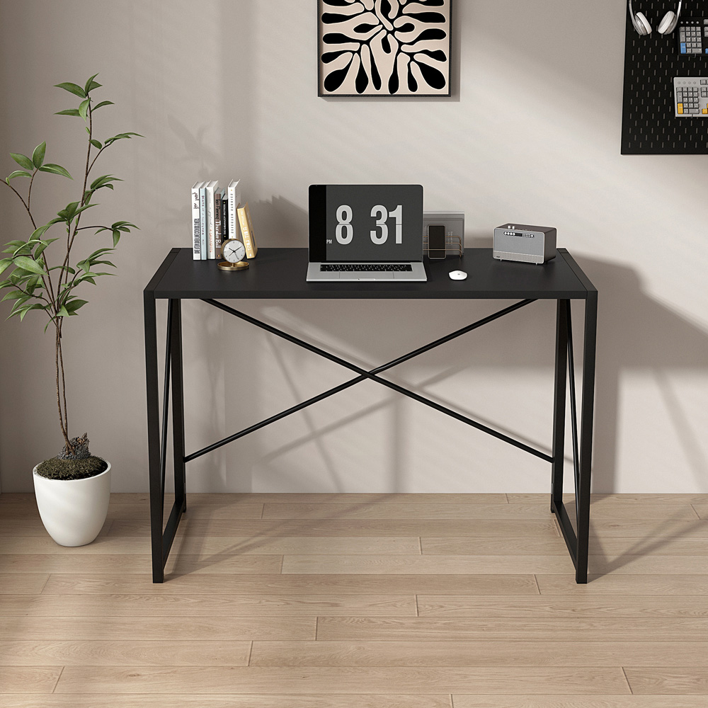 Miami Folding Computer Desk Black Image 6