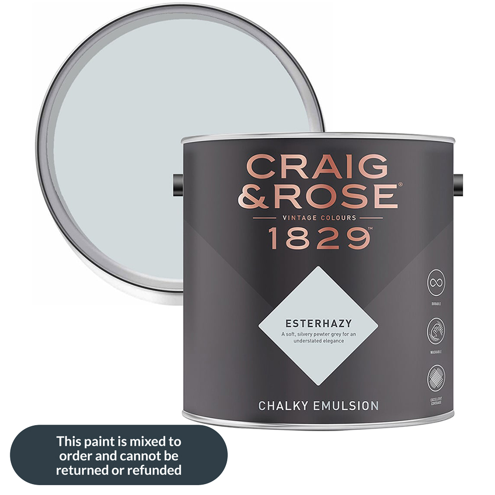 Craig & Rose 1829 Vintage Walls and Ceilings Esterhazy Chalky Matt Emulsion Paint 2.5L Image 1