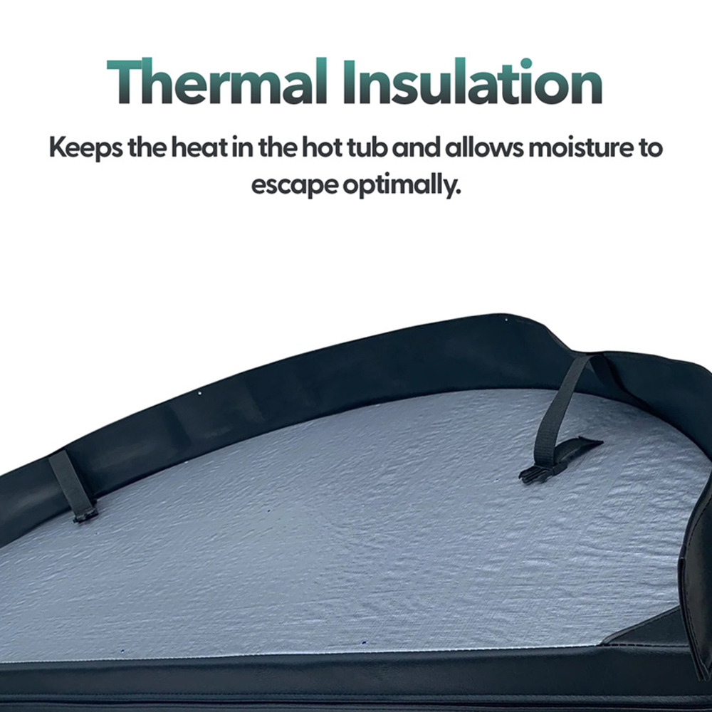 Canadian Spa Company Grey Round Hot Tub Cover 203cm Image 3