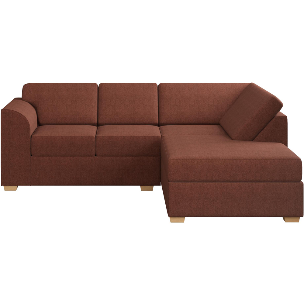 Modo 3 Seater Brick Venice Right Hand Fixed Back L-Shape Corner Sofa Image 3