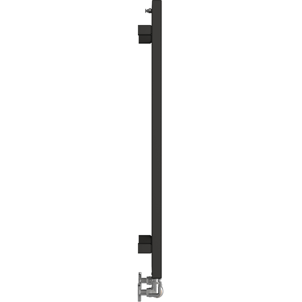 Terma Zig Zag Heban Black Heated Towel Rail 835 x 500mm Image 4