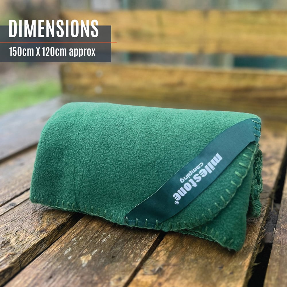 Milestone Camping Evergreen Thermal Fleece Blanket Image 8