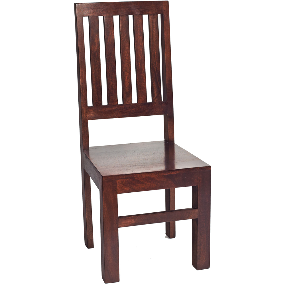Brooklyn Nihash Toko Set of 2 Dark Mango Slat Back Chairs Image 2