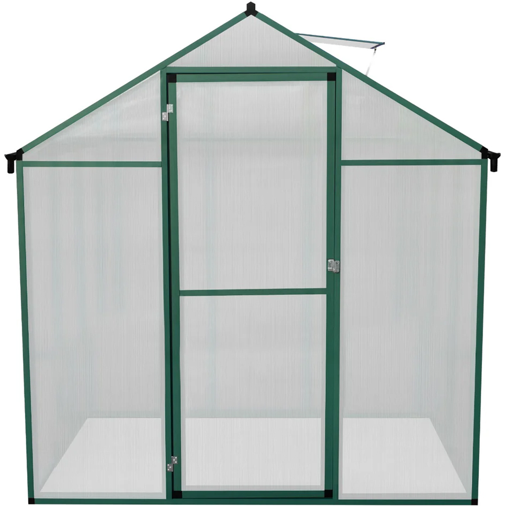 MonsterShop Green Polycarbonate 6.1 x 4ft Greenhouse Image 3