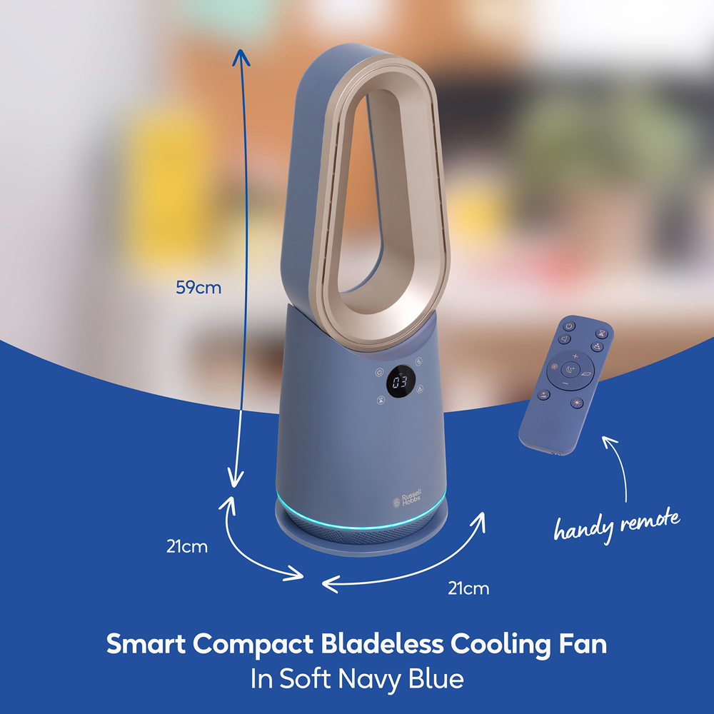 Russell Hobbs Opulence Smart Oscillating Bladeless Cooling Fan with Remote Image 9