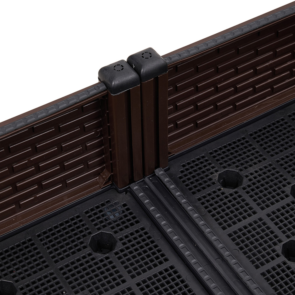 Living and Home Plastic Raised Garden Bed Planter Box 120 x 40 x 19cm Image 3