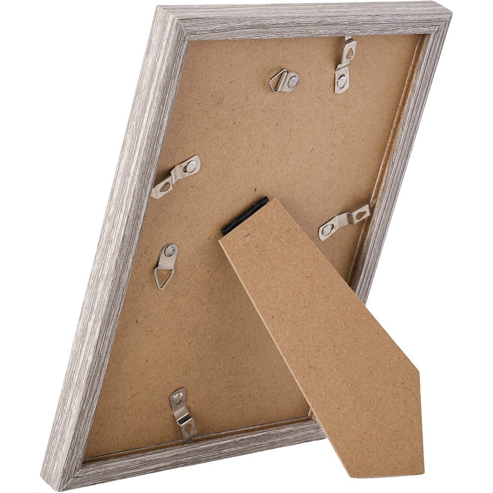 Living and Home Grey Wood Grain Photo Frame 5.8 x 8.3 inch 5 Pack Image 4