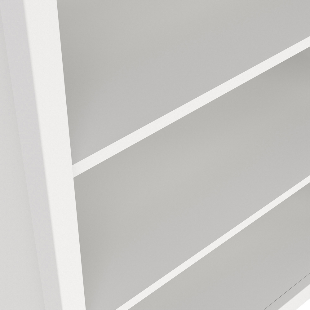 Florence Madrid 6 Shelf White Bookcase Image 4