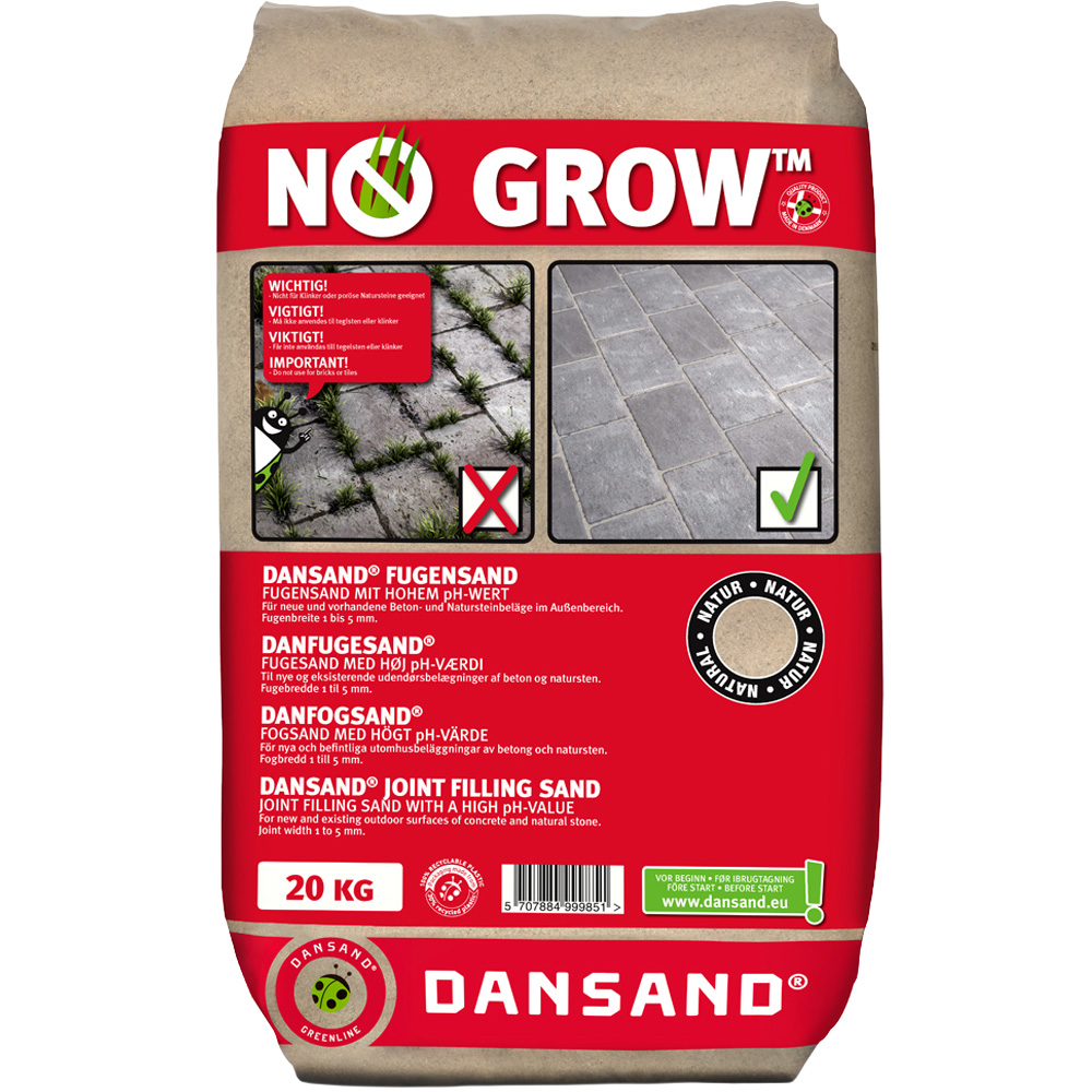 Dansand NO GROW Natural Block Paving Joint Filling Sand 20kg 2 Pack Image 2