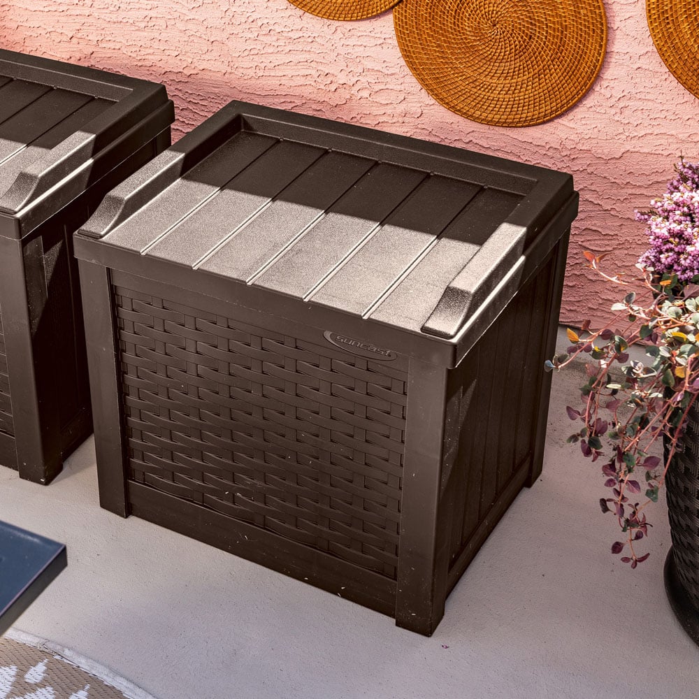 Suncast Georgia 83L Java Brown Storage Box Image 5