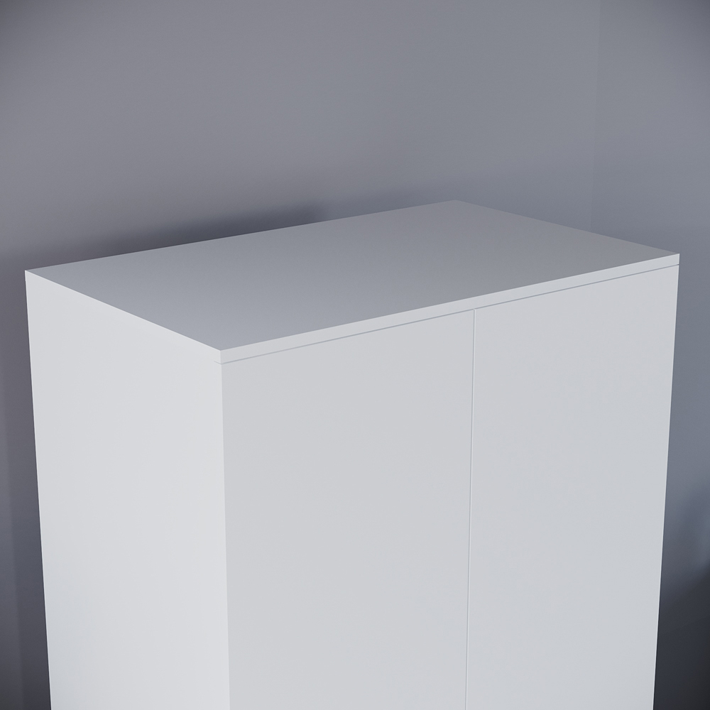 Vida Designs Riano 2 Door White Wardrobe Image 3