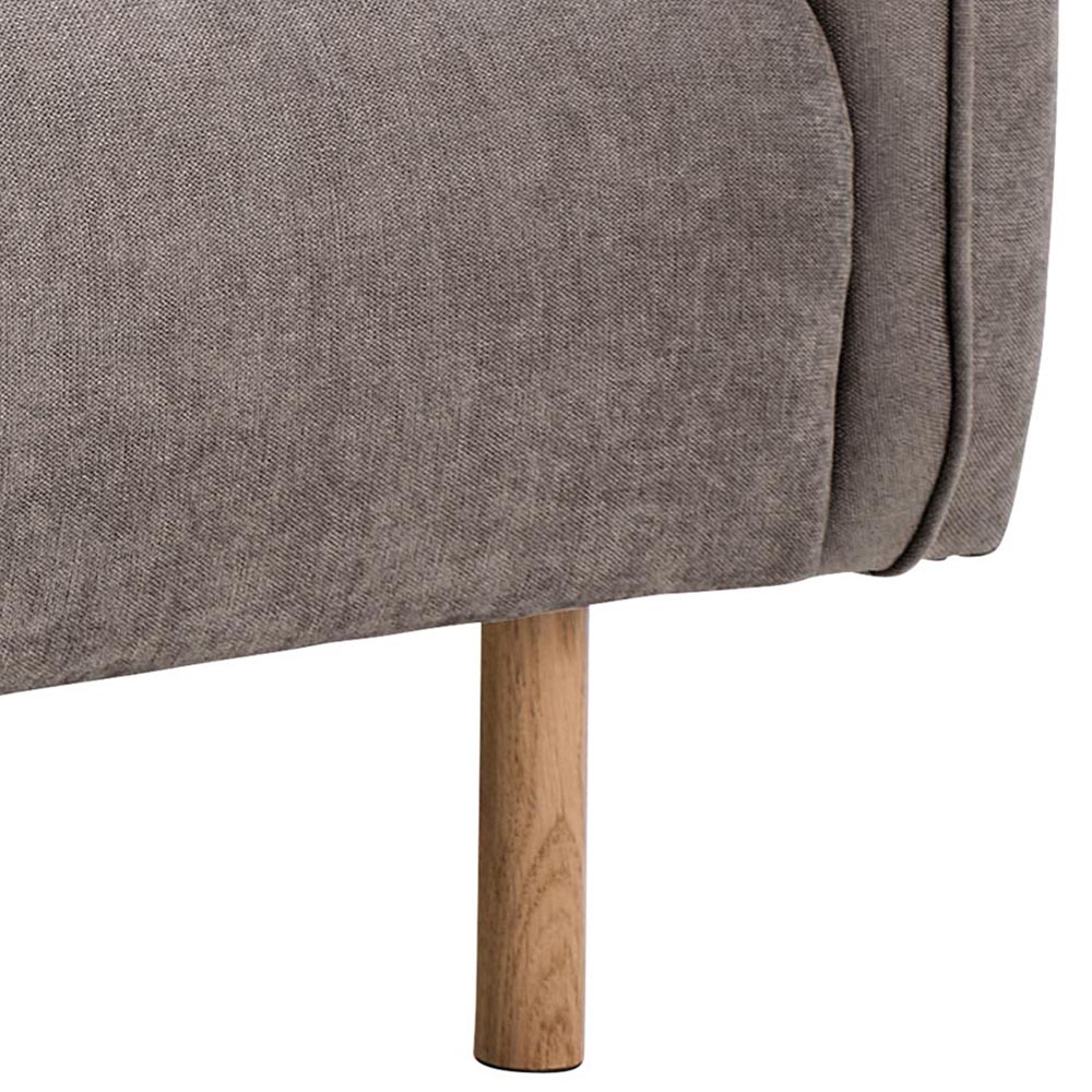 Florence Westham 5 Seater Dusty Brown Fabric Sofa Set Image 4