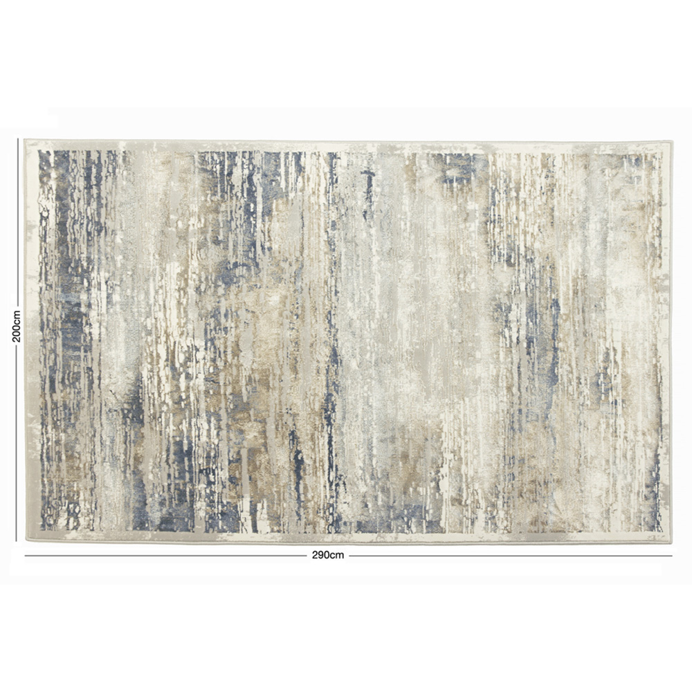 Esselle Home Solar Neptune Natural and Blue Rug 200 x 290cm Image 9