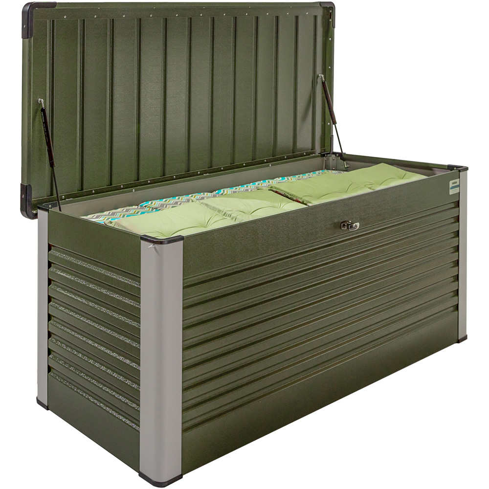 Trimetals 750L Olive Weatherproof Garden Storage Box Image 2