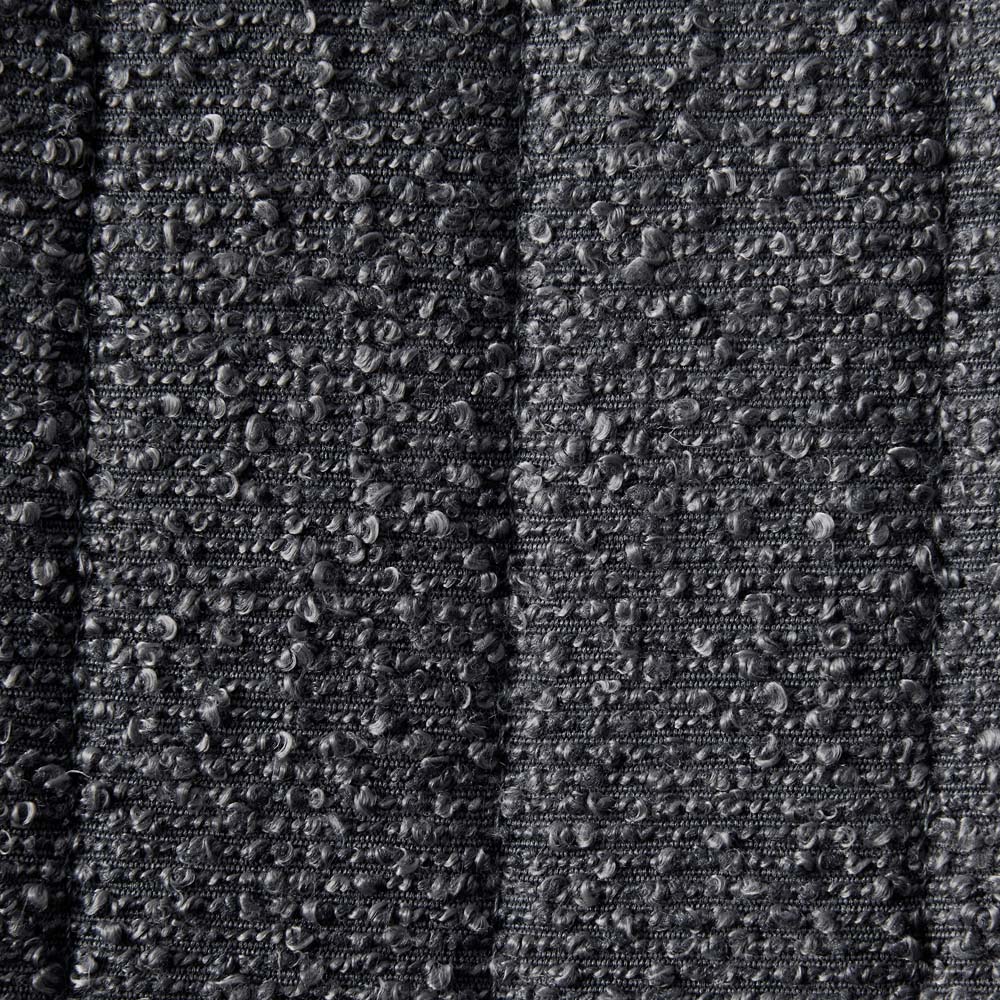 Bella Set of 2 Dark Grey Teddy Faux Fur Stitched Design Dining Chairs Image 5