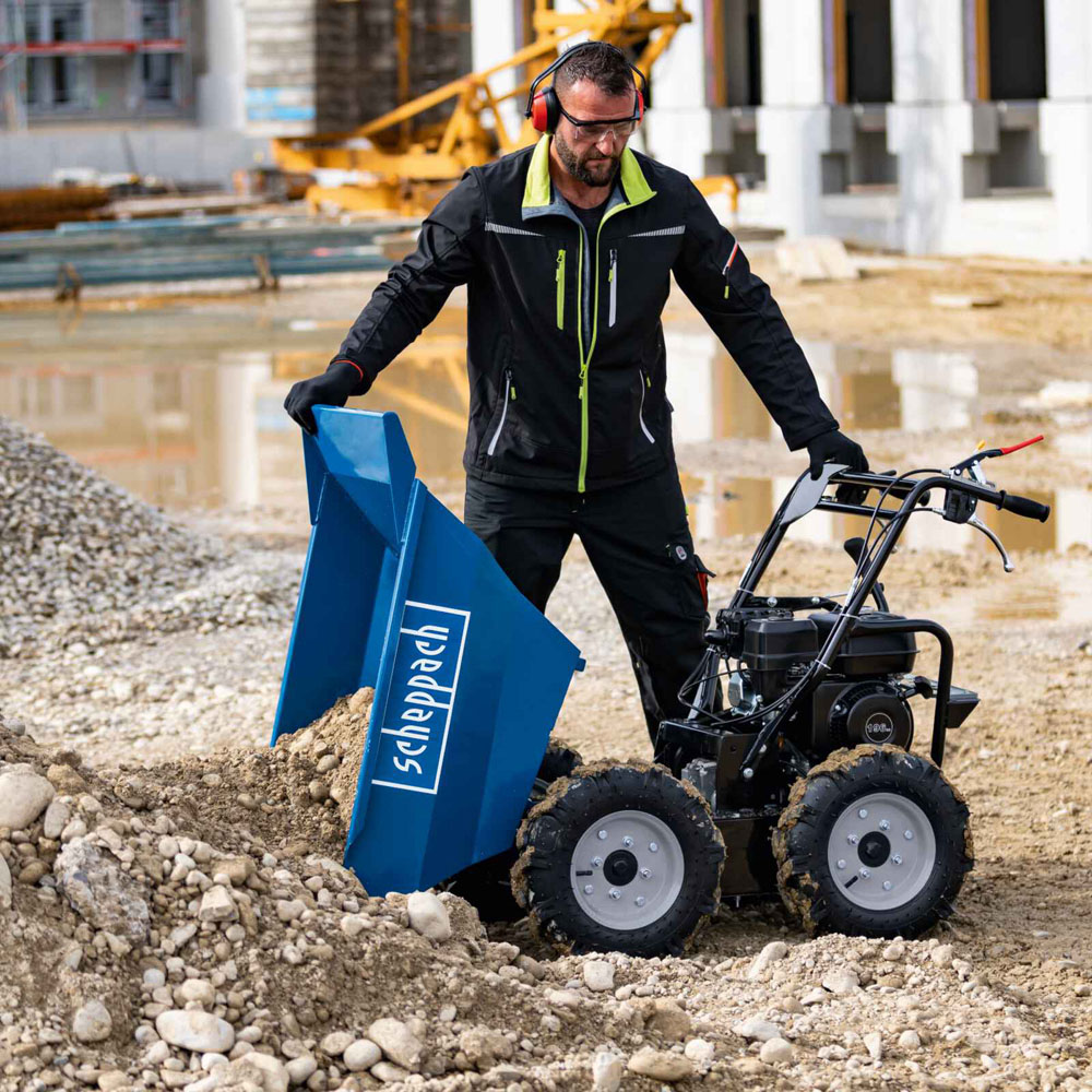 Scheppach DP3000 5.6HP Petrol Dumper with 125L Tipping Container Image 3