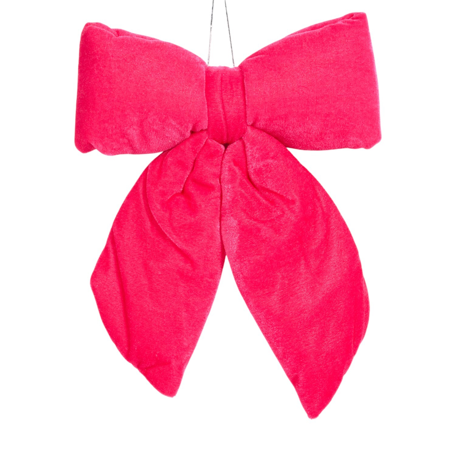 Chunky Plush Bow Hanging Decoration Image 5