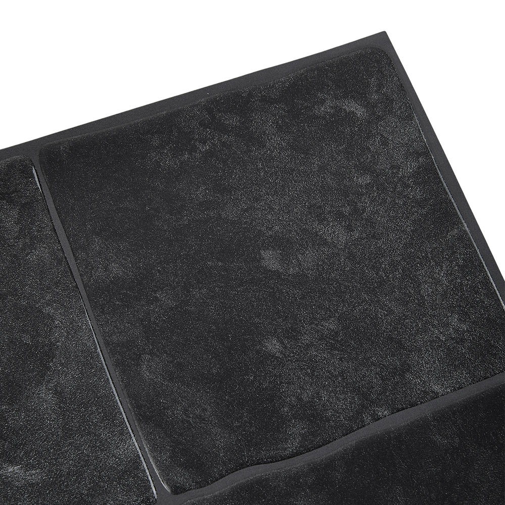 Living and Home Dark Grey Square Self Adhesive Wall Sticker 10 Pack Image 4