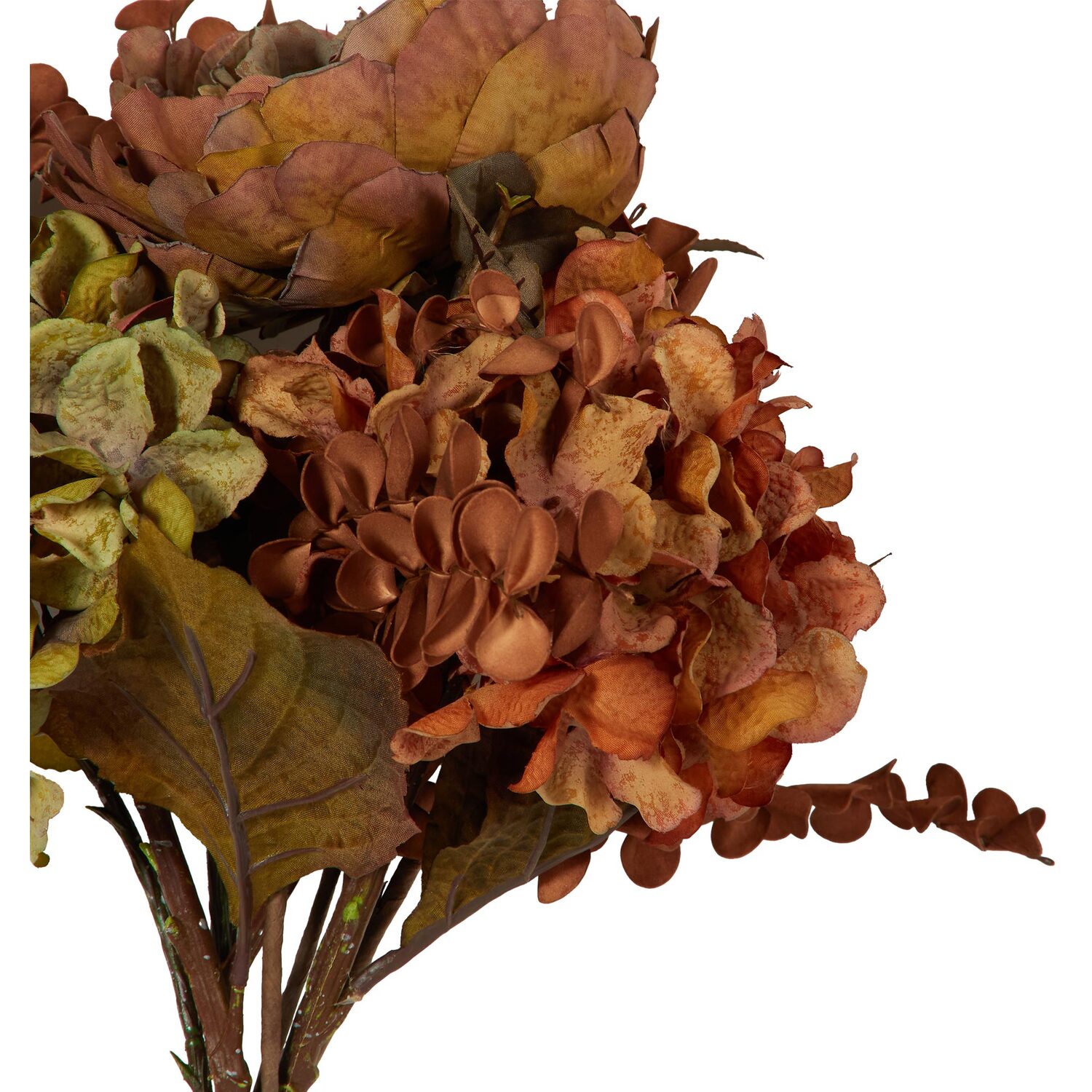 Burnt Orange Hydrangea Bouquet  - Orange Image 4