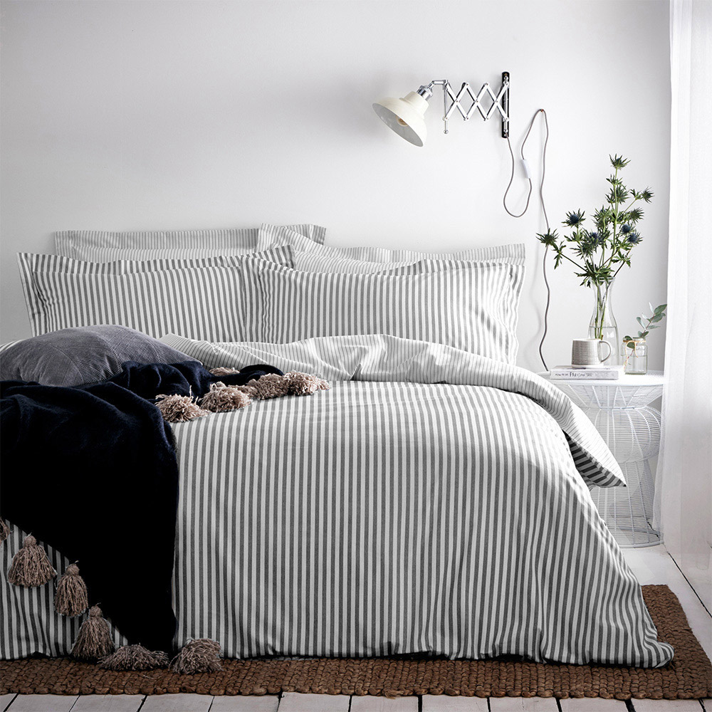 Yard Hebden Single Grey Duvet Set Image 1