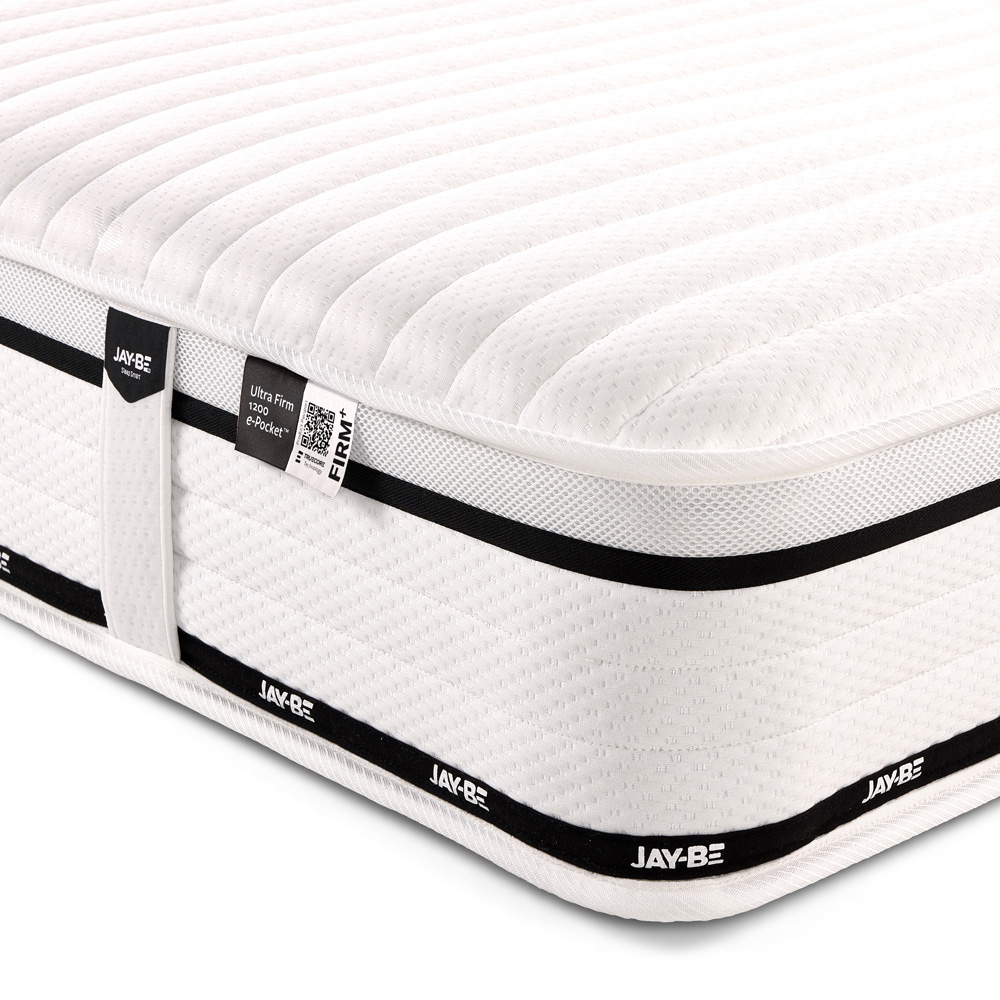Jay-Be Flex Small Double Ultra-Firm e-Fibre 1200 Pocket Sprung Orthopaedic Mattress Image 3