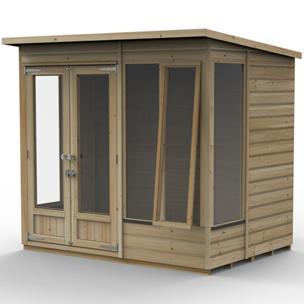 Forest Garden Beckwood 7 x 5ft Single Front Opening Pent Summerhouse Image 5