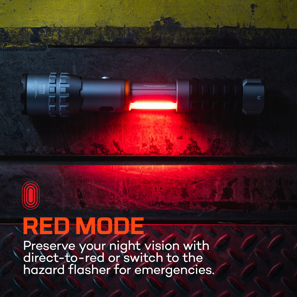 Nebo Slyde King 4K 4000 Lumens Rechargeable Flashlight with Side-to-Reveal COB Work Light Image 5