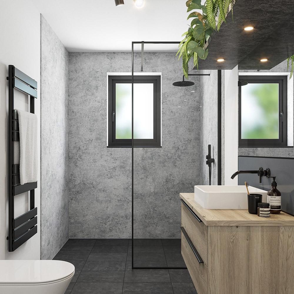 Wetwall Elite Caliza Post Formed Shower Panel 2420 x 160mm Image 1