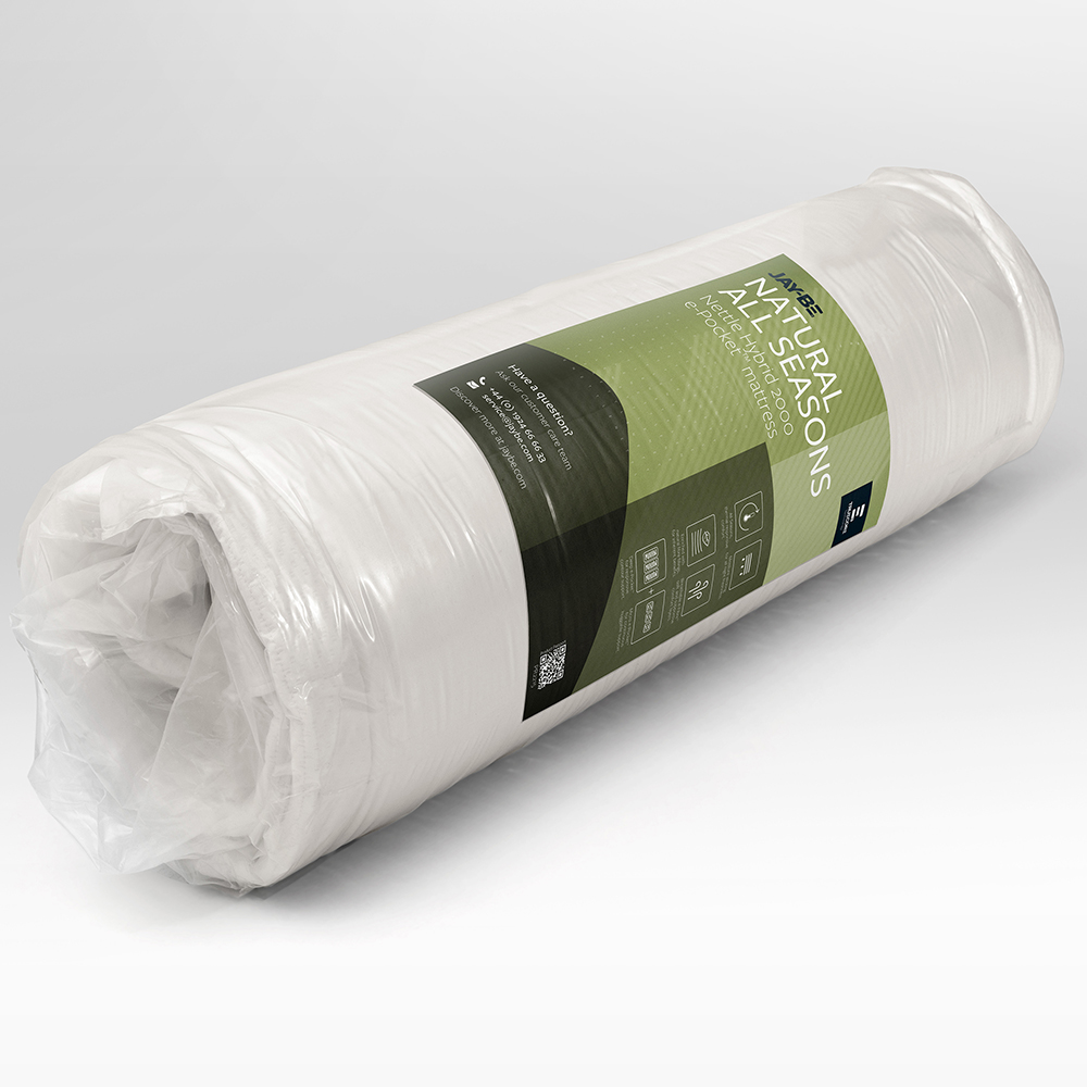 Jay-Be King Size Natural All Seasons Nettle Hybrid 2000 e-Pocket Mattress Image 4