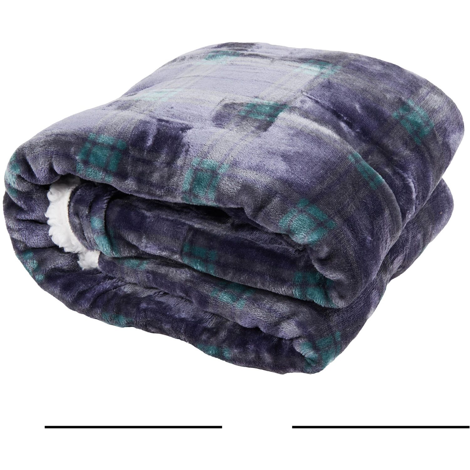 Divante Kirkland Tartan Throw - Blue Image 2