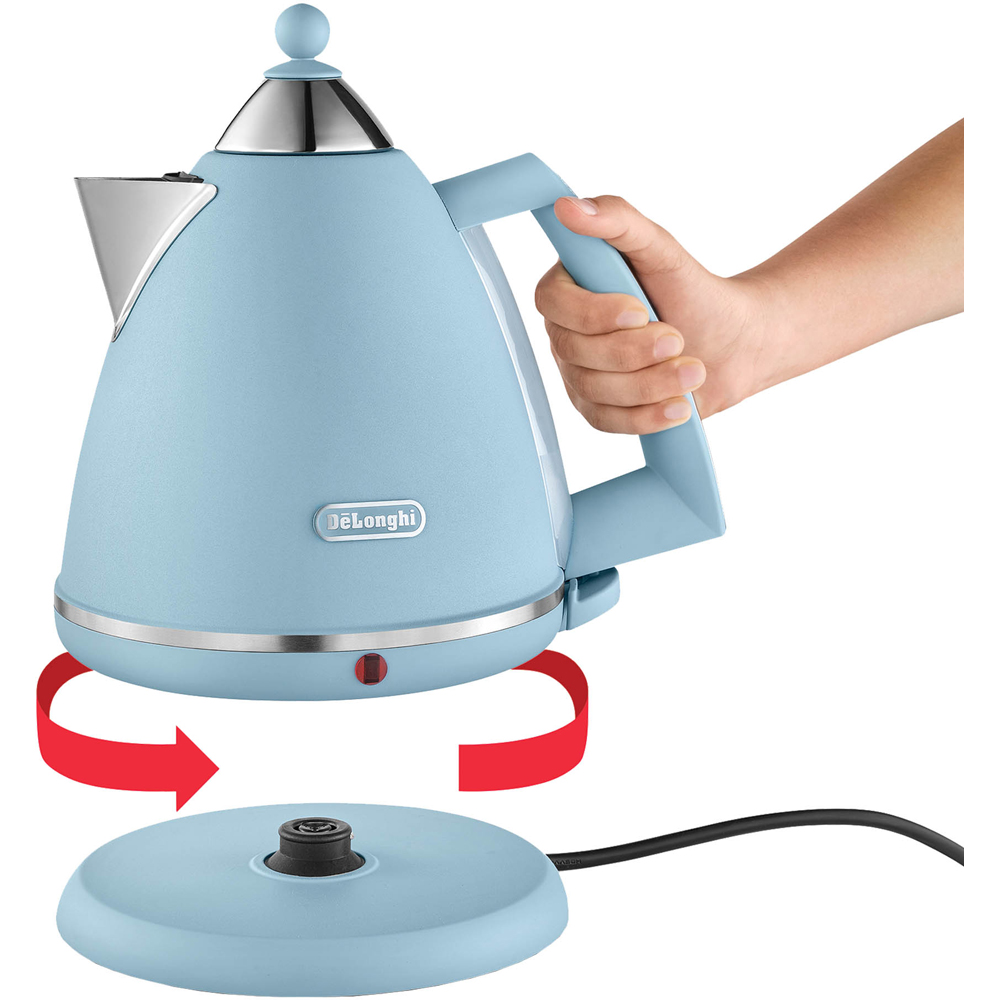 De'Longhi Argento DL3016 Blue 1.7L Kettle Image 4