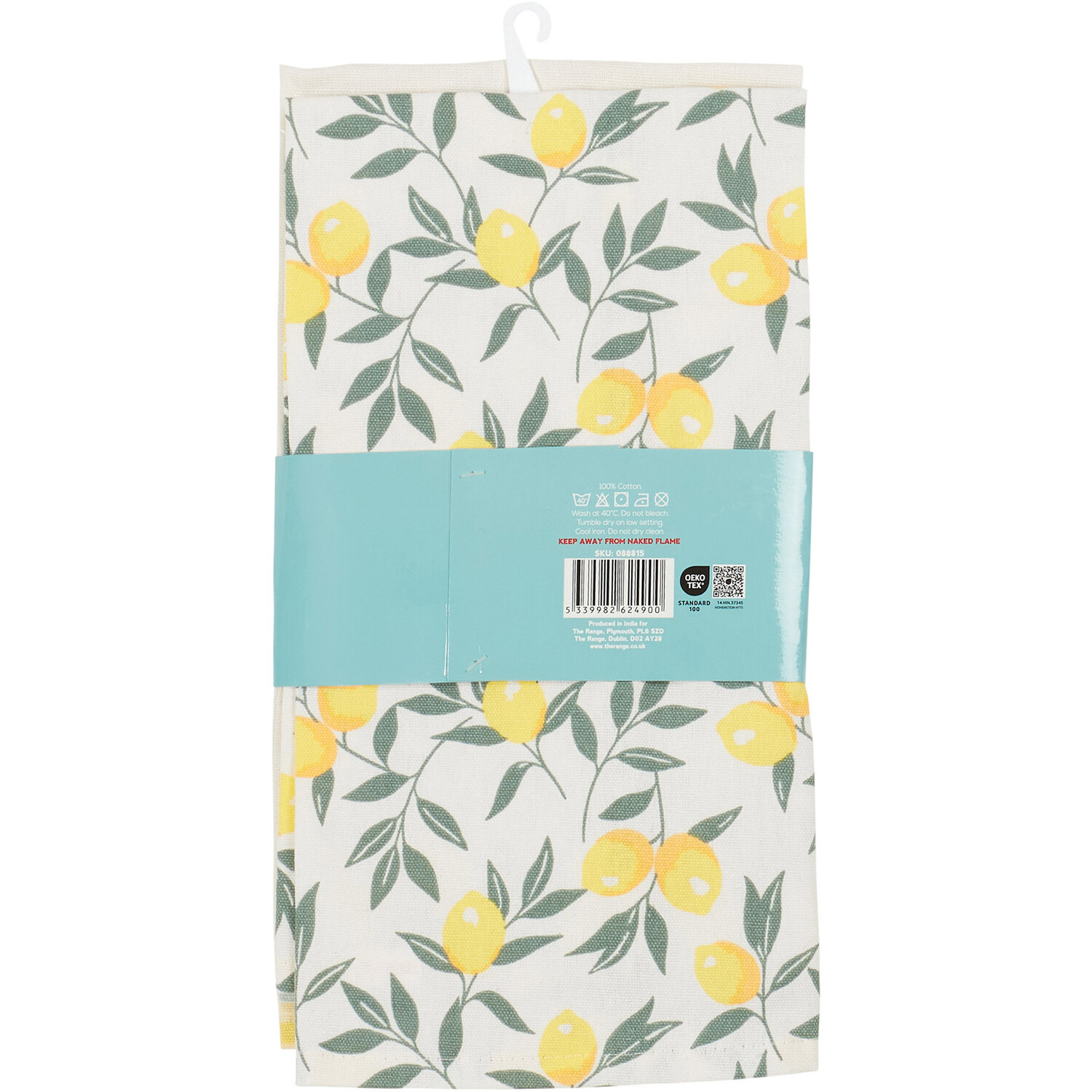 Pack of 3 Lemon Tea Towels - Natural Image 5