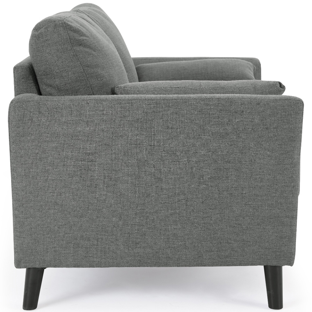 Home Detail Stella 3 Seater Grey Velvet Sofa Image 4