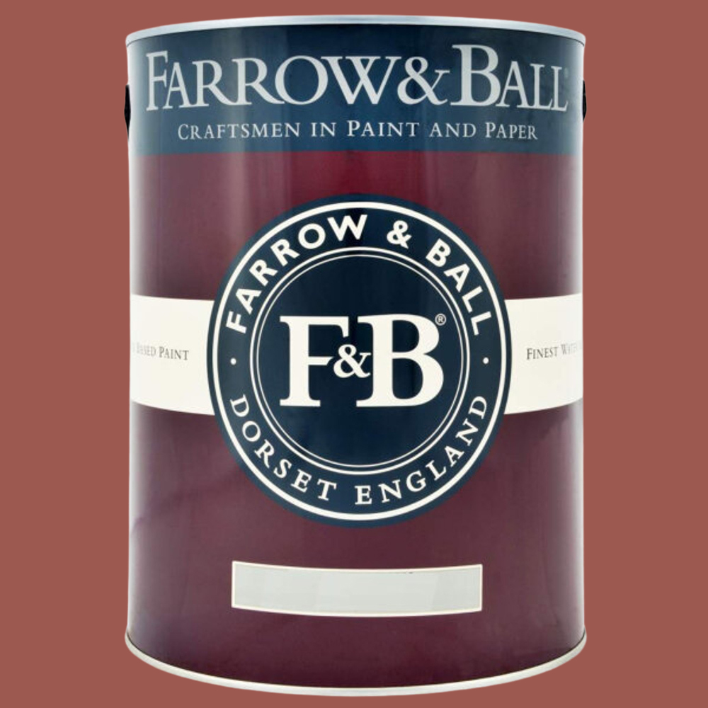 Farrow & Ball Interior Wood and Metal 42 Picture Gallery Red Flat Eggshell Paint 5L Image 2